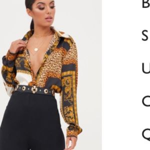 Versace inspired button down from PLT